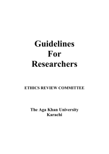 ERC Guidelines - The Aga Khan University