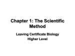 1.1 The Scientific Method