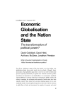 Economic Globalisation and the Nation State The transformation of