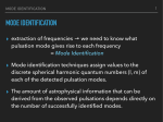 Mode Identification