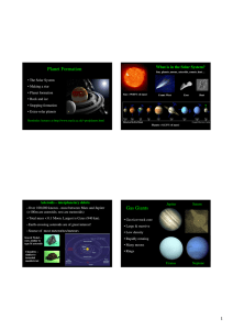 Planet Formation Gas Giants