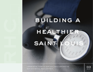 Building a Healthier St. Louis Report on the Integrity of St. Louis