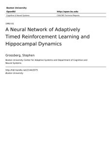 A Neural Network of Adaptively Timed Reinforcement