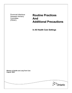 Routine Practices And Additional Precautions