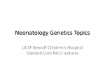 Neonatology Genetics Topics - East Bay Newborn Specialists