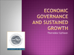 Economic Governance and Sustained Growth