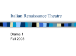 Italian Renaissance Theatre