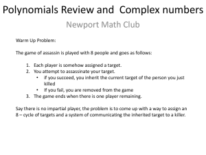 Polynomials Review and Complex numbers