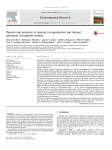 Phenols and parabens in relation to reproductive and thyroid