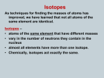 Ch. 3.4 ppt. Isotopes