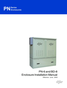 PN-6 and BD-8 Enclosure Install Manual