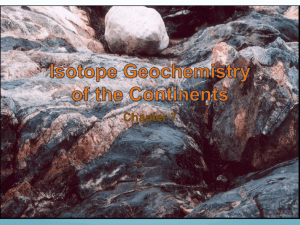 Isotope Geochemistry of the Continents