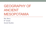 Geography of Ancient Mesopotamia