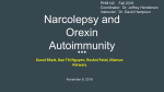 Orexin Autoimmunity