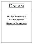 Dry Eye Assessment and Management Manual of Procedures