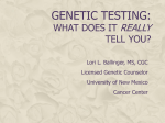 Genes - Cancer Services of New Mexico
