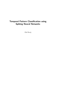 Temporal Pattern Classification using Spiking Neural Networks