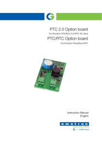 Option - PTC/RTC board