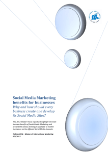 Social Media Marketing benefits for businesses
