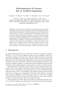 Self-adaptation of Genome Size in Artificial Organisms | SpringerLink