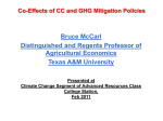 old Topic 13: Co-Effects of CC and GHG Mitigation Policies