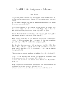 MATH 2113 - Assignment 4 Solutions