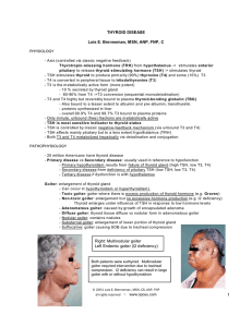 THYROID DISEASE Lois E. Brenneman, MSN, ANP, FNP, C