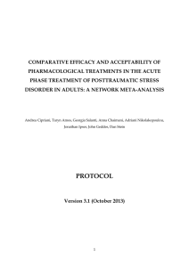 comparative efficacy and acceptability of pharmacological