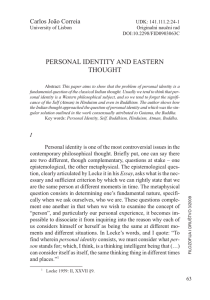 personal identity and eastern thought