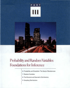 Probability and Random Variables: Foundations