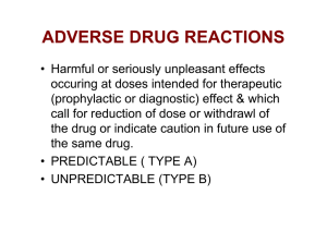 adverse drug reactions