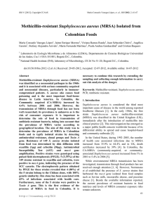 Methicillin-resistant Staphylococcus aureus (MRSA) Isolated from