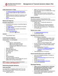 Management of Transient Ischemic Attack (TIA)