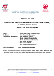 (EHRA) PROCTOR PROGRAMME - European Society of Cardiology