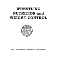 WRESTLING NUTRITION and WEIGHT CONTROL