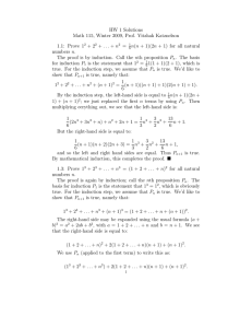 + 1 - Stanford Mathematics