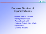Electronic Structure of Organic Materials