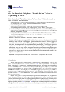 On the Possible Origin of Chaotic Pulse Trains in Lightning Flashes