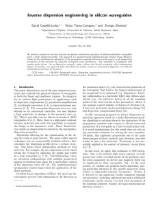 Inverse dispersion engineering in silicon waveguides