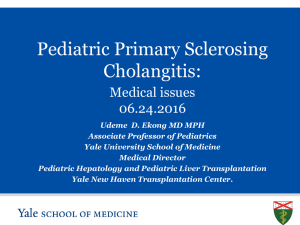 Pediatric PSC Medical Issues
