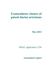 Transcatheter closure of patent ductus arteriosus