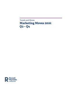 Marketing Moves 2016: Q3 – Q4