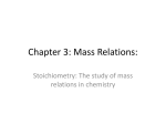 Chapter 3: Mass Relations: