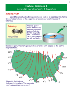 magnetism - Earth and Environmental Sciences