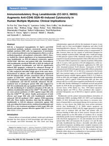 Augments Anti-CD40 SGN-40–Induced Cytotoxicity in Human