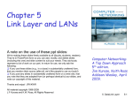 Chapter 5: The Data Link Layer