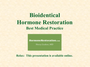 HR2010 - Hormone Restoration