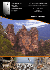 Bathurst 2011 - Australasian Wildlife Management Society