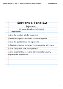 Math 95 Section 5.1 and 5.2 Rules of Exponents Blank.notebook