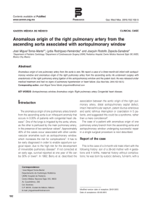 Anomalous origin of the right pulmonary artery from the ascending